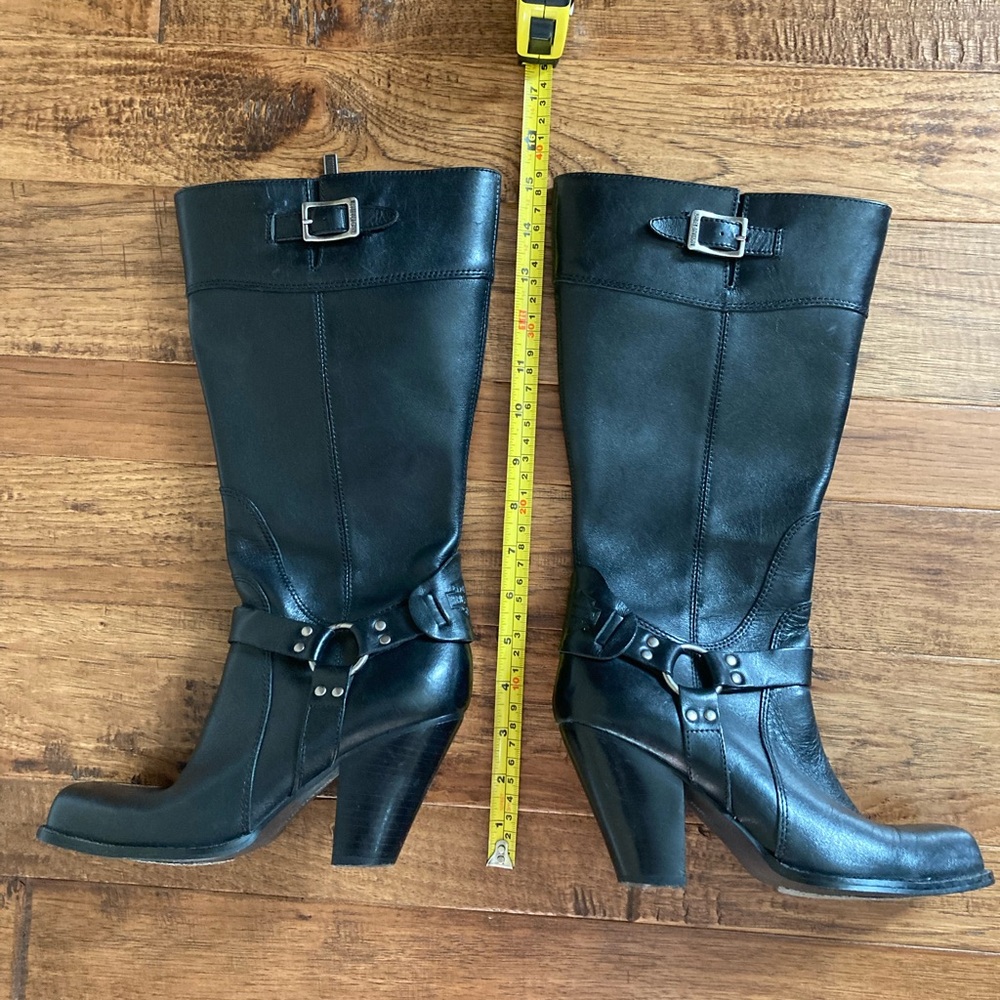 Women’s Harley Davidson black leather boots. Sz 6